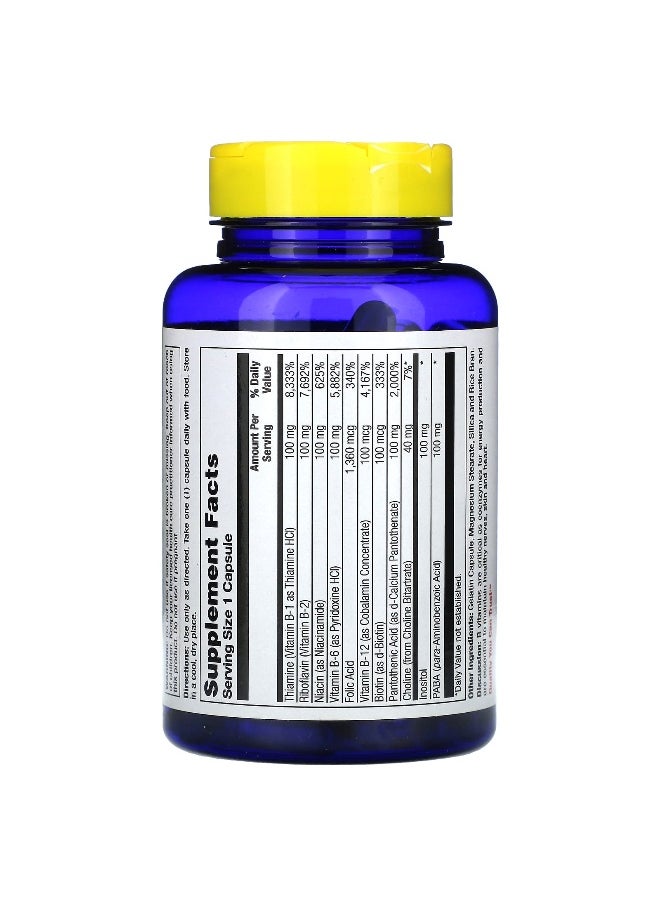 Nature's Life Nature's Life, B-100, High Folic Acid, 1,360 mcg, 100 Capsules  - Image 2