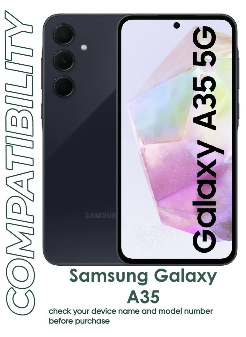 ACLIX 3 Pieces Tempered Glass Screen Protector Antistatic ESD Dustproof Premium Quality High Definition Designed For Samsung Galaxy A35 - Image 3