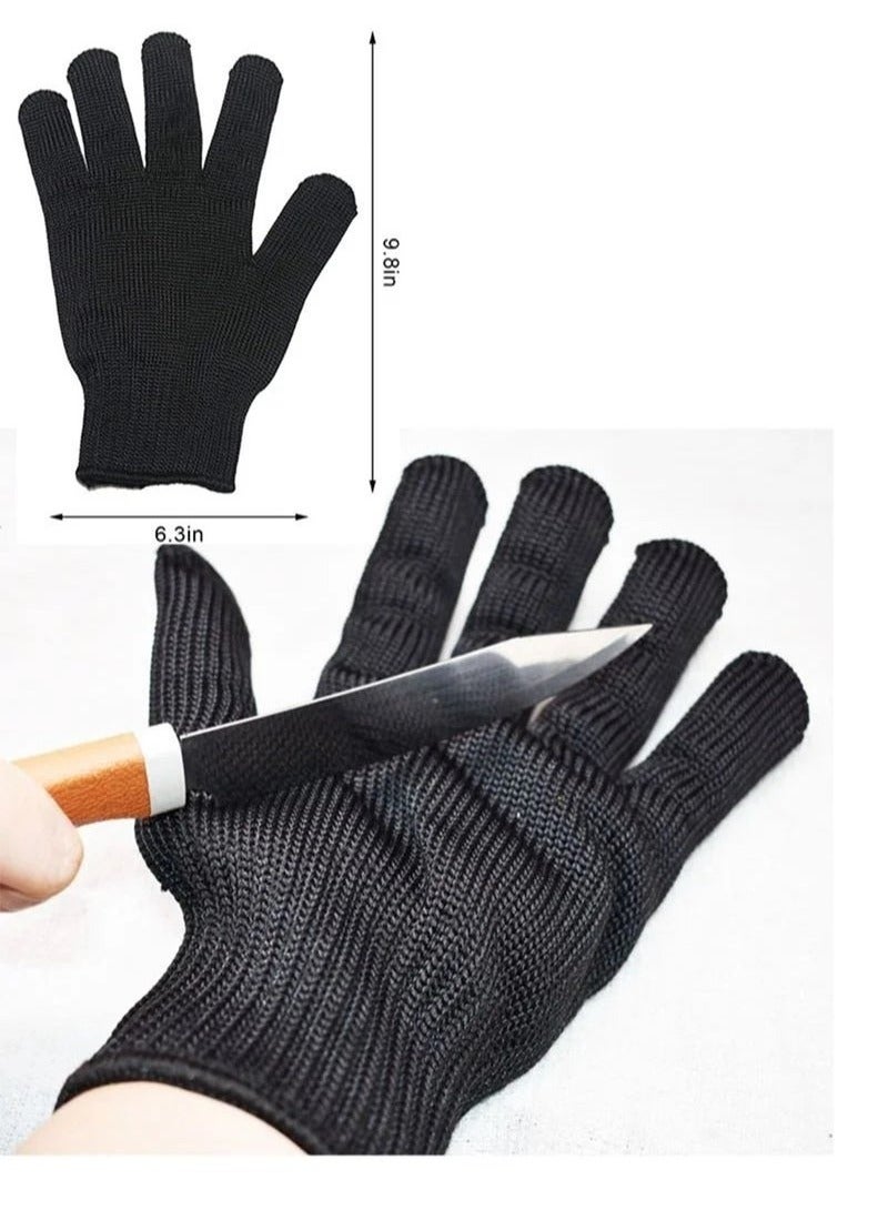 KENSON Bird Training Anti Bite Gloves, Parrot Chew Safety Gloves, Parrot Small Animal Handling Gloves Cockatiel Finch Macaw, 1 Pair Black - Image 3