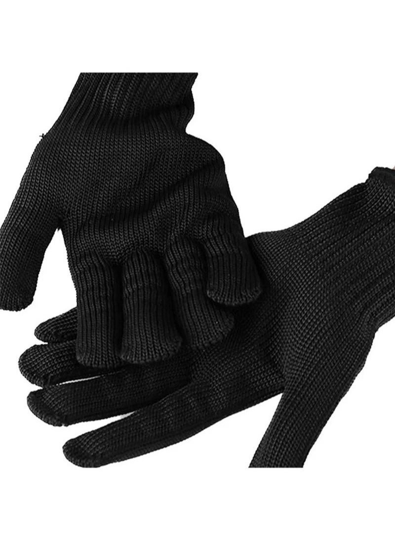 KENSON Bird Training Anti Bite Gloves, Parrot Chew Safety Gloves, Parrot Small Animal Handling Gloves Cockatiel Finch Macaw, 1 Pair Black - Image 4