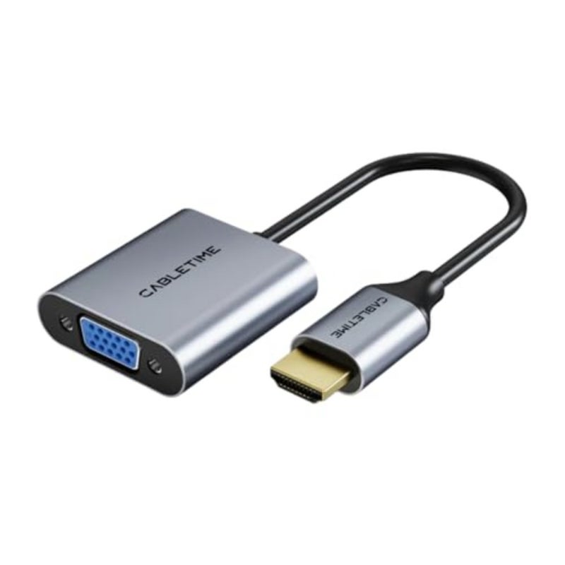 HDMI to VGA Adapter 1080p female to male for Laptop TV Projector - Image 1