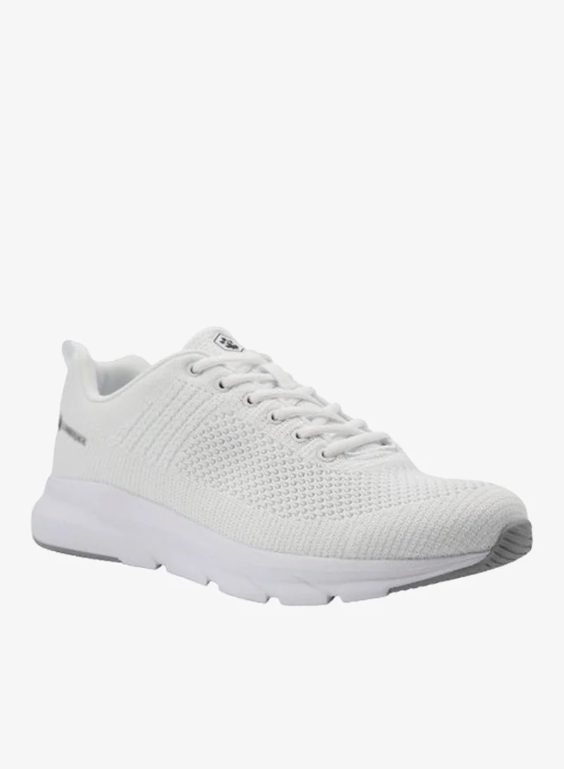 لامبرجاك Lumberjack Connect Men’s White Sneakers – Lightweight Breathable Knit Running Shoes, Comfortable Cushion Sole Casual Sports Shoes for Men
