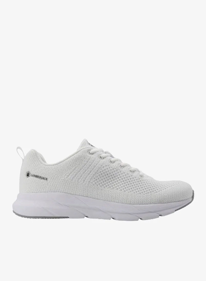 لامبرجاك Lumberjack Connect Men’s White Sneakers – Lightweight Breathable Knit Running Shoes, Comfortable Cushion Sole Casual Sports Shoes for Men