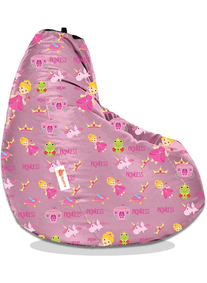 FLUFFY Digital Printed Bean Bag Design Princess Girl theme XXXL - Image 2