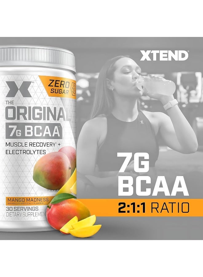 اسكتيند مسحوق Original BCAA لتعافي العضلات + إلكتروليتات نكهة مانغو مادنس – 30 حصة - Image 5