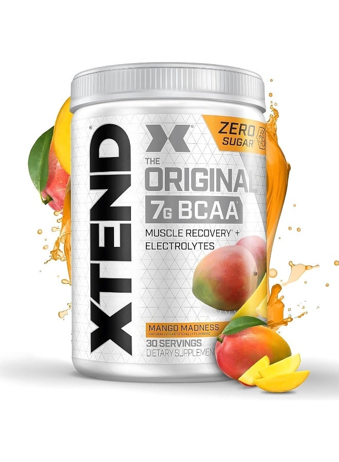 اسكتيند مسحوق Original BCAA لتعافي العضلات + إلكتروليتات نكهة مانغو مادنس – 30 حصة - Image 2