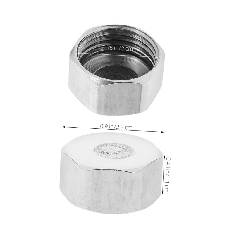 6Pcs Stainless Steel Hose End Plugs Inner Thread Caps for Garden Sink Radiator Water Pipe - Image 3