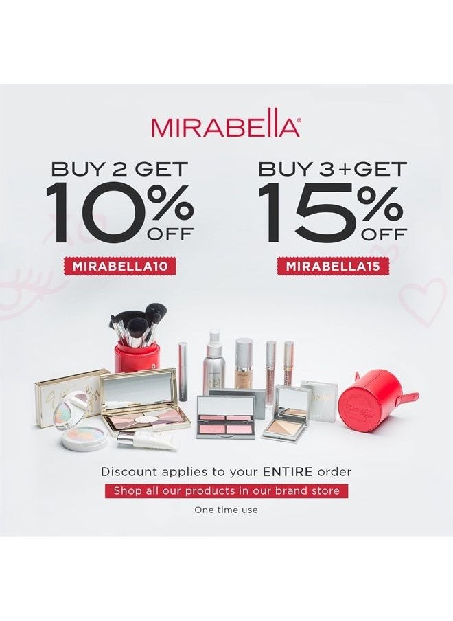 Mirabella - Beauty Blush Duo, Sweetheart/Babe (Matte Rosy Mauve/Mid-Tone Beige) - Mineral Pressed Powder for Cheeks - Professional, Compact & Easy-to-Apply Facial Makeup, Paraben & Talc-Free - Image 1