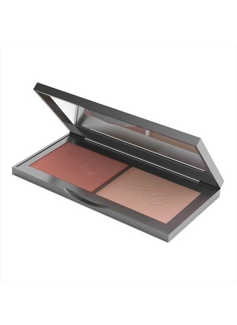 Beauty Blush Duo, Sweetheart/Babe (Matte Rosy Mauve/Mid-Tone Beige) - Mineral Pressed Powder for Cheeks - Professional, Compact & Easy-to-Apply Facial Makeup, Paraben & Talc-Free