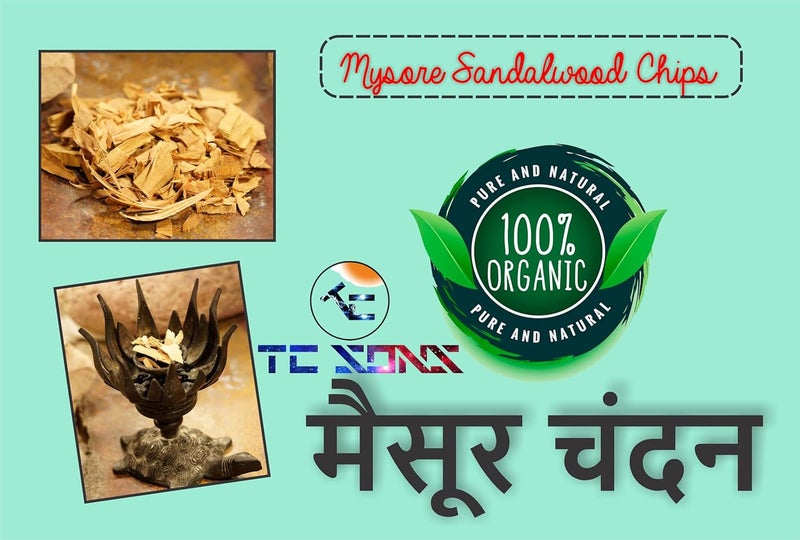 TC SONS Sandalwood Flakes Chilka Mysore Sandalwood Chips Sandalwood Chips Scraps Chandan Lakdi Flakes Chilka Hawan Samagri for Healing Meditation Haven Spiritual Supplies 100 gram - Image 2
