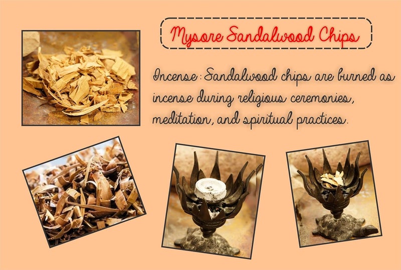 TC SONS Sandalwood Flakes Chilka Mysore Sandalwood Chips Sandalwood Chips Scraps Chandan Lakdi Flakes Chilka Hawan Samagri for Healing Meditation Haven Spiritual Supplies 100 gram - Image 3