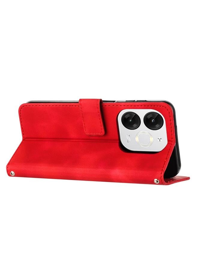 اس-توب جراب لهاتف itel A80 Dream Triangle مصنوع من الجلد مع حبل طويل - Image 3