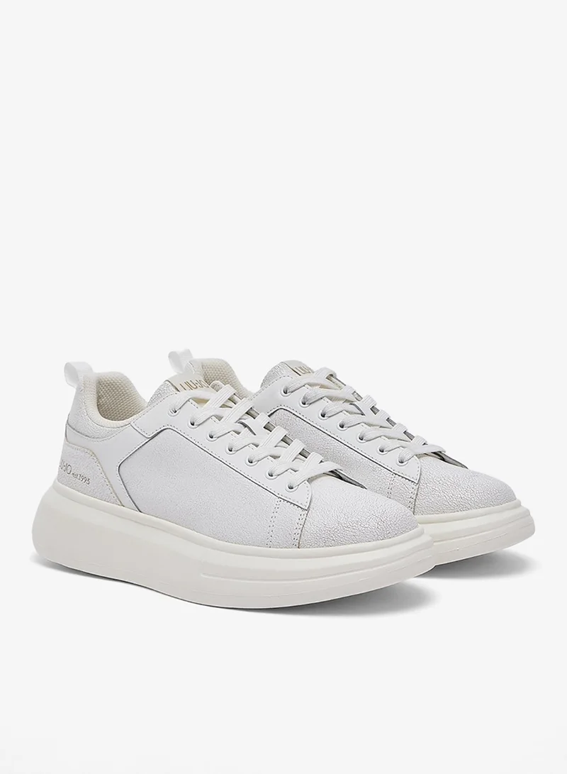 Liu Jo Platform Sneakers with Crackle Effect