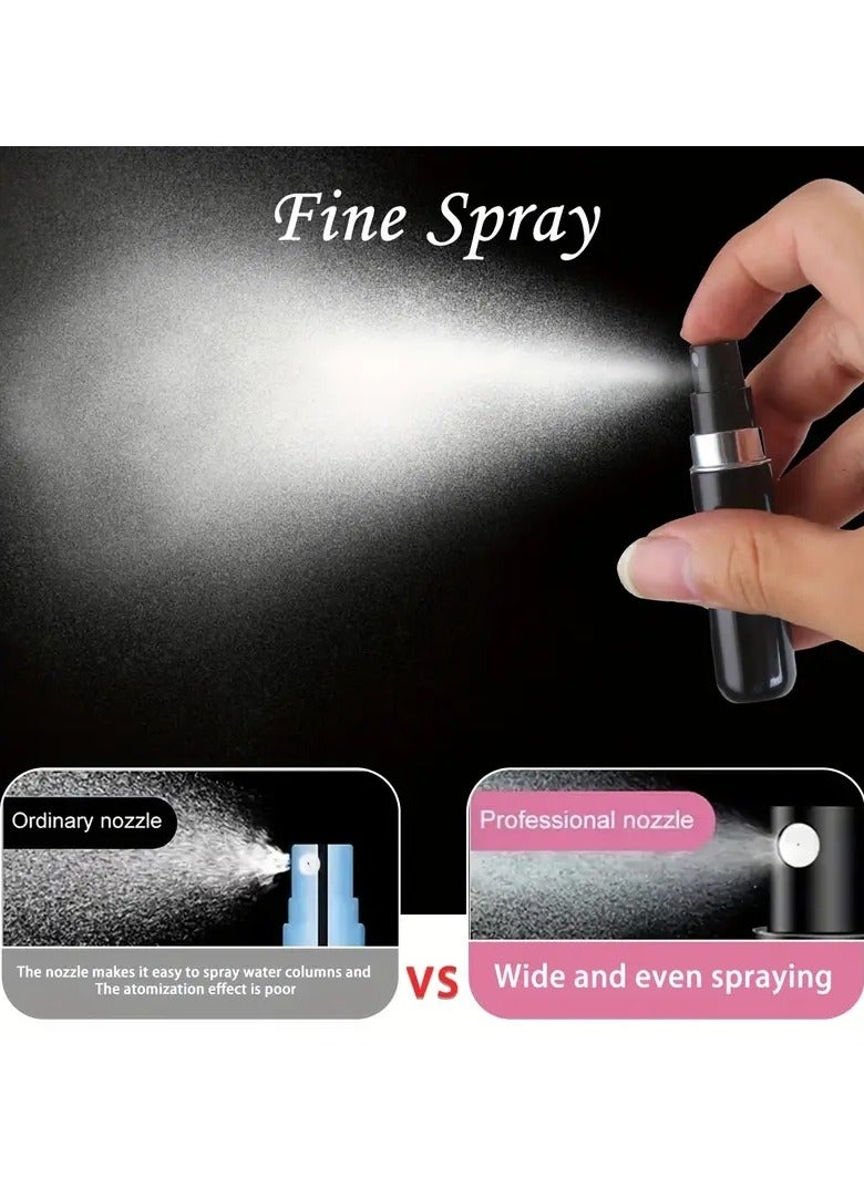 أوريتي 1pc قنينة رذاذ صغيرة قابلة لإعادة التعبئة-5ml، كولونيا والعطور فرعي نقل زجاجة، حجم صغير ومحمول للسفر أو التخزين المريح، الجمال وملحقات مستحضرات التجميل - Image 2