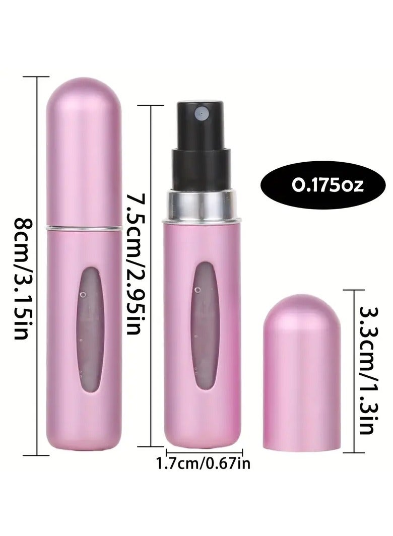 أوريتي 1pc قنينة رذاذ صغيرة قابلة لإعادة التعبئة-5ml، كولونيا والعطور فرعي نقل زجاجة، حجم صغير ومحمول للسفر أو التخزين المريح، الجمال وملحقات مستحضرات التجميل - Image 3