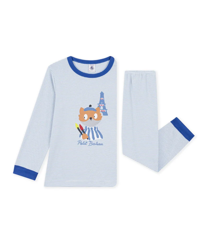 Petit Bateau Children's Stripy Cotton Pyjamas