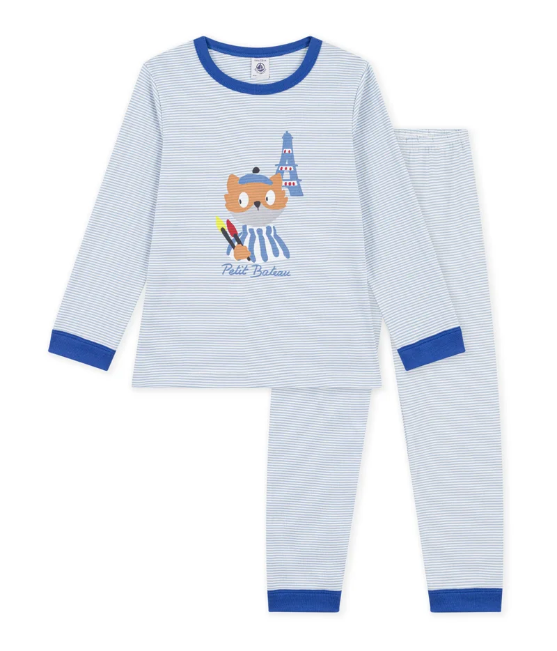 Petit Bateau Children's Stripy Cotton Pyjamas