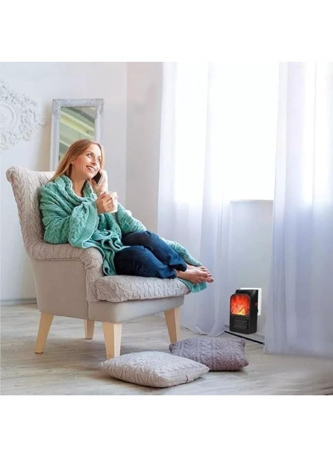 Generic - 1000W Wall Fan Heater with LED Display and Remote Control - Image 1
