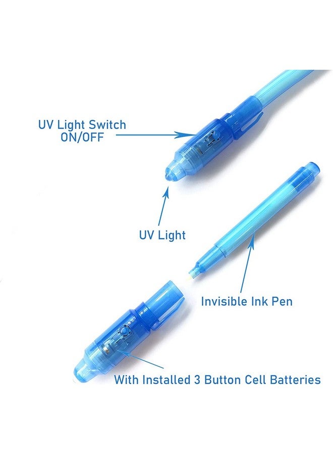 Gold Leaf GOLD LEAF Invisible Ink Magic Pen with UV Light | Set of 24 | Fun Magic Toy for Kids | Ideal as Birthday Return Gifts - Image 2