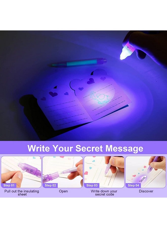 Gold Leaf GOLD LEAF Invisible Ink Magic Pen with UV Light | Set of 24 | Fun Magic Toy for Kids | Ideal as Birthday Return Gifts - Image 5