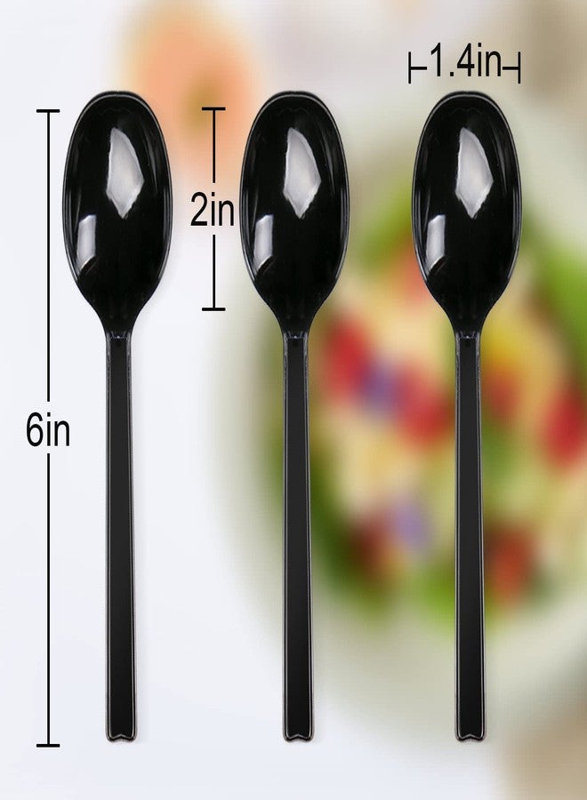 Hokeding Plastic Spoons Individually Wrapped, 100pcs Heavy Duty Disposable Spoons Bulk - Ideal for Parties, Restaurants, Travel & Takeout - Image 2