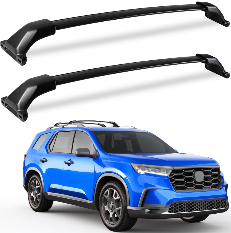KINGGERI 260lbs Roof Rack Cross Bars Compatible with Honda Pilot 2023 2024 2025 Sport TrailSport Touring Elite Not for LX EXL Aluminum Roof Rails Crossbars Rooftop Cargo Carrier Luggage Rails