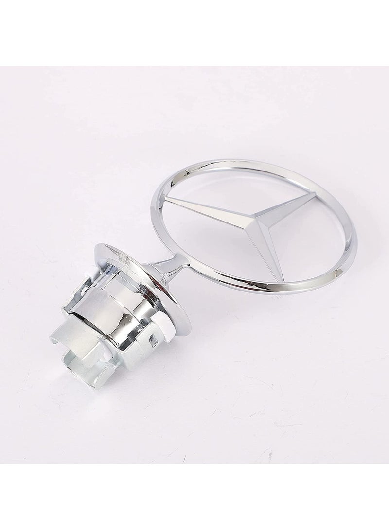 عام شعار مرسيدس بنز النجمة على غطاء محرك مصنوع من سبائك معدنية، لوازم استبدال الشعار، مناسب لسيارات الفئات W124 و W210 E-Class و W202 و W203 C-Class و W204 C-Class و W220 S-Class. - Image 3