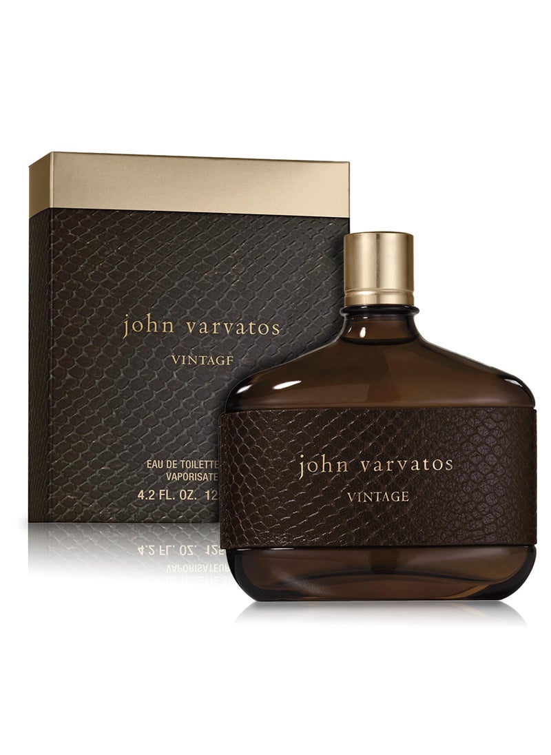 John Varvatos - John Varvatos Men's Cologne, Vintage Eau de Toilette EDT Spray, Aromatic Chypre Scent with Notes of Quince Paste, Patchouli & Tobacco Leaf, 4.2 fl oz - Image 1