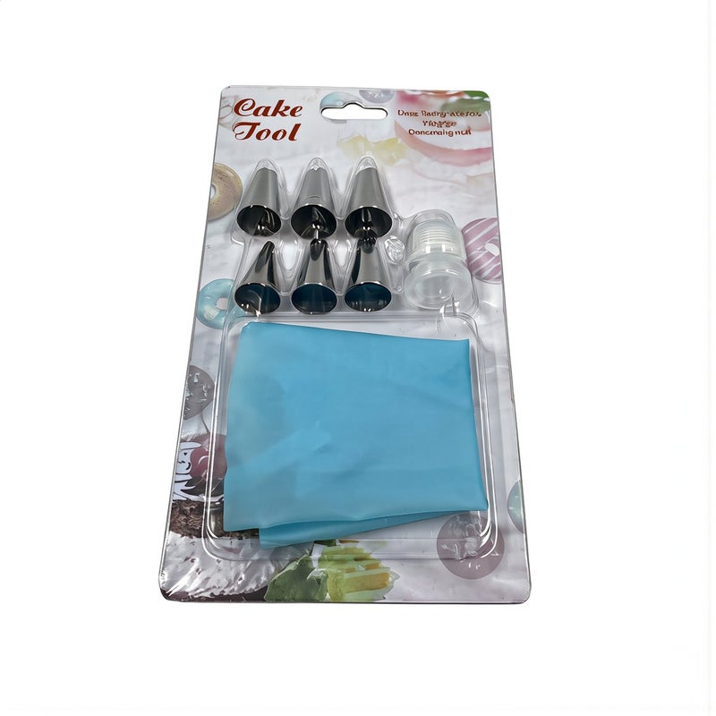 Piping Tip Bag Set Small Size Pastry Baking Supplies for Women Cafe Trainee Pastry Chef - Image 1