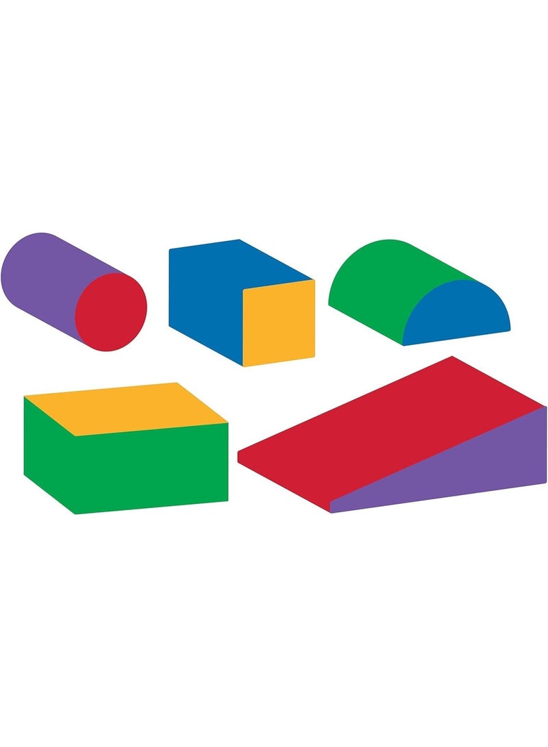 يوستيد مجموعة ألعاب التسلق والزحف، لعبة تسلق خفيفة الوزن على شكل إسفنج للأطفال الصغار، 5 قطع من مكعبات التسلق الناعمة، معدات رياضية آمنة للزحف في الأماكن المغلقة للأطفال الصغار والرضع والأطفال مقاومة للماء وسهلة التنظيف - Image 3