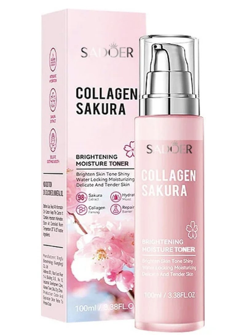 SADOER Collagen Sakura Brightening And Moisturizing Toner100ML