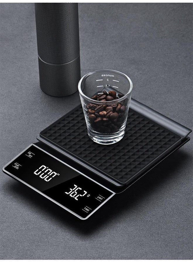 ميزان قهوة بمؤقت ميزان المطبخ V60 ميزان قهوة رقمي مزود بمؤقت V60 ميزان قهوة بالتنقيط رقمي للطبخ والخبز مقاوم للماء - Image 3