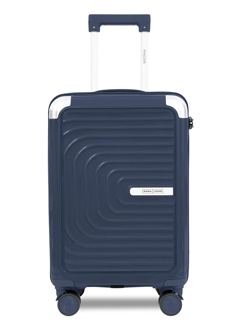 PARAJOHN Parajohn Helix Cabin Size 20 inches Premium Polypropylene PP Hardsided Luggage - 55 cms carrying 10kg| 4 Wheels Trolley - Navy blue