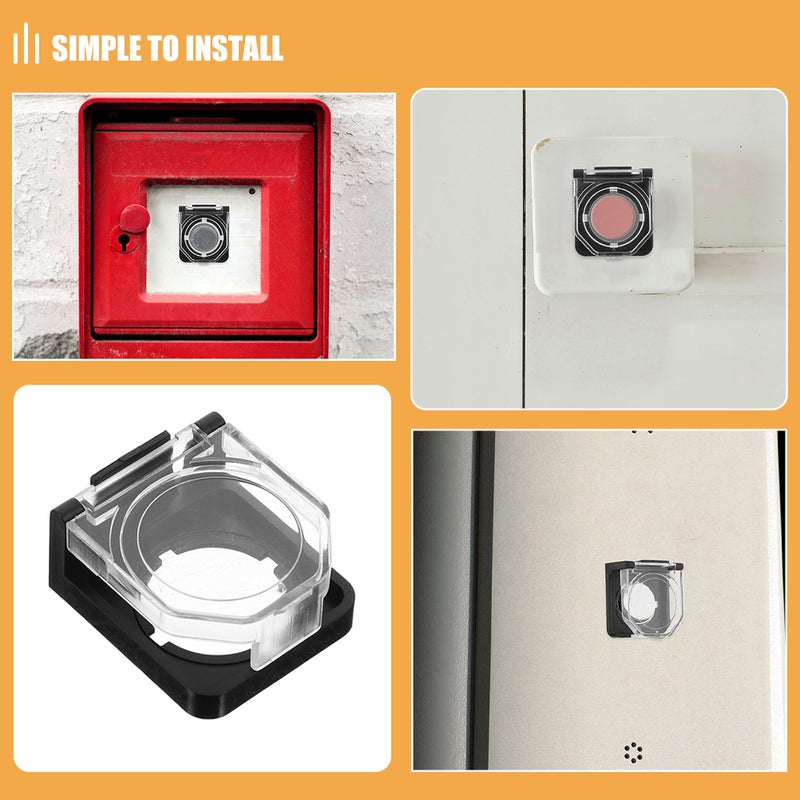 4pcs Button Cover Power Button Switch Protective Cover Safety Push Button Cap For Car Starter Button Cover - Image 3