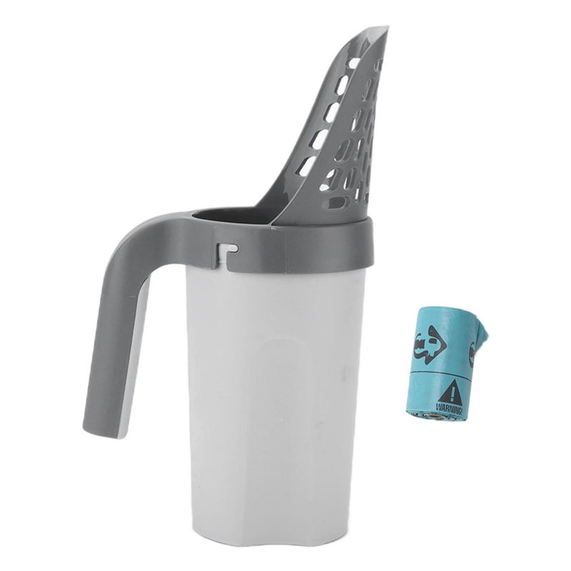 Cat Litter Scoop 11.2 Inch PP Material Portable Shovel With Integrated Cleaning System For Easy Waste Removal - Image 2