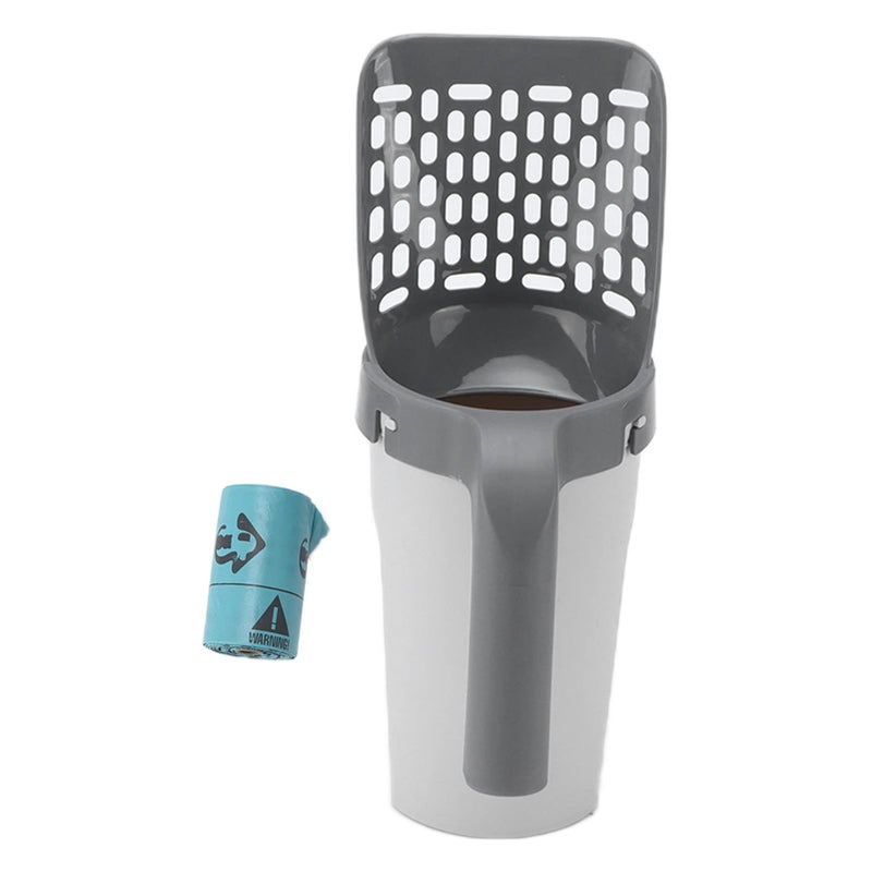 Cat Litter Scoop 11.2 Inch PP Material Portable Shovel With Integrated Cleaning System For Easy Waste Removal - Image 3