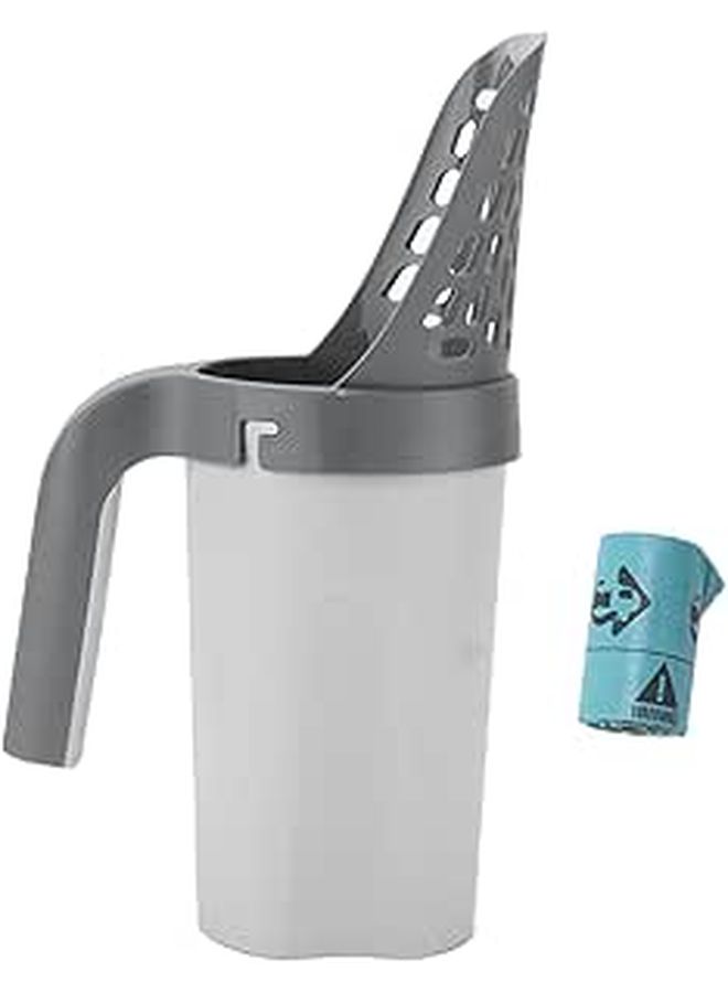 Cat Litter Scoop 11.2 Inch PP Material Portable Shovel With Integrated Cleaning System For Easy Waste Removal - Image 1
