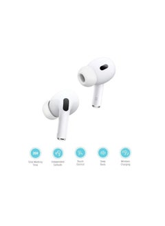 TechFort Earbuds Pro 2 With Swipe Volume Wireless Charging, 20H Total Working Time, Independent, Touch Control, Bluetooth/Wireless Connection Type, Deep Bass  - Image 2