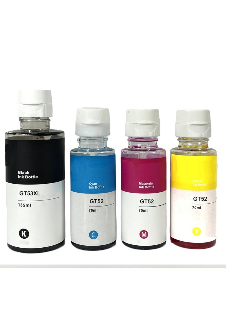 Terabyte GT53XL 135ml GT52 70ml for HP Printer DeskJet Smart GT Tank (All-Pack of 4) - Image 4