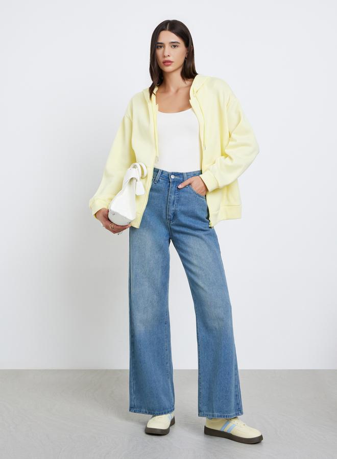 ستايلي جاكيت بقصة مريحة وياقة هودي - Image 2