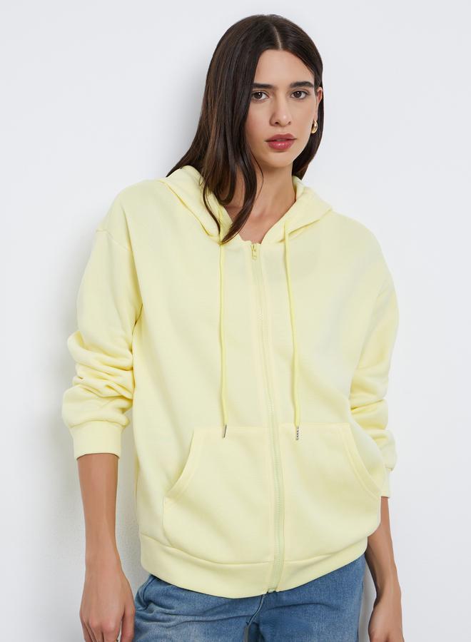 ستايلي جاكيت بقصة مريحة وياقة هودي - Image 1