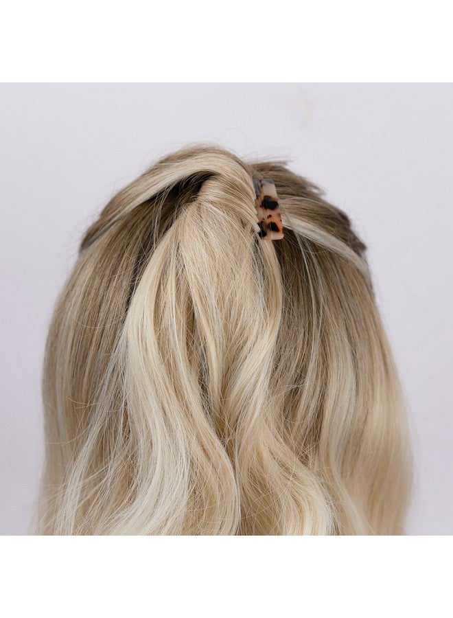 لابوهي 4 قطع من أمشاط الشعر الفرنسية الجانبية للنساء، كعكة صغيرة ملتوية، مشابك شعر مزخرفة وقوية التثبيت للنساء - Image 5