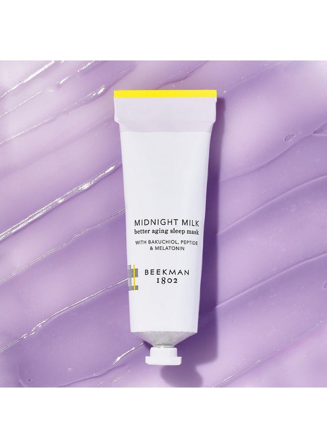 Beekman 1802 Better Aging Nighttime Skincare Routine Set 3Piece Firms Smooths & Boosts Good For Sensitive Skin No Irritation Clinically Kind Fragrance Free  - Image 2