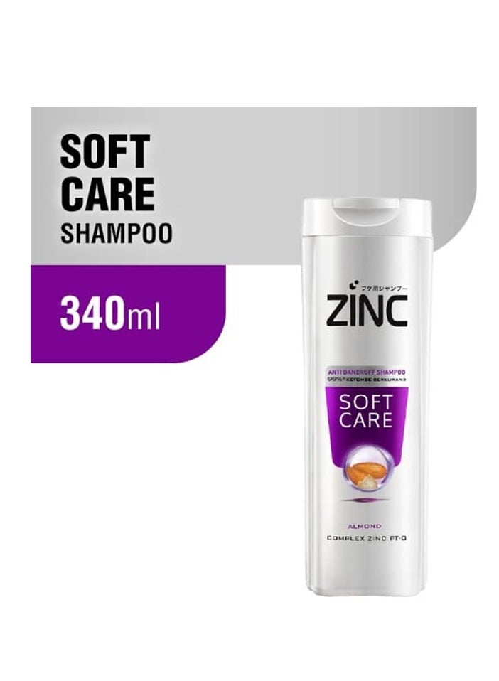 زينك شامبو سوفت كير باللوز ضد القشرة 340 مل - Image 2