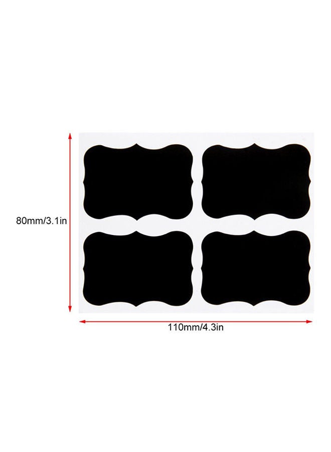 NIBEMINENT 36-Piece Kitchen Jar Chalkboard Stickers Set Black 49x34millimeter - Image 5