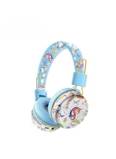 General Unicorn Kids Wireless Headphones, Unicorn Headphones for Girls, Bluetooth Headphones for Kids with Microphone, Adjustable Toddler Earphone Over-the-Head Headphones for 2+ Years 