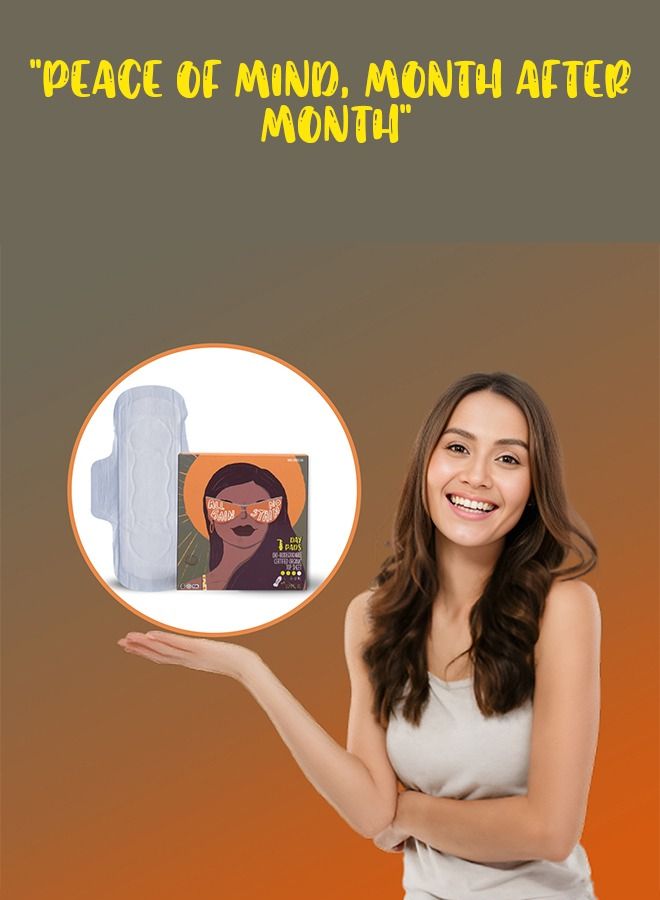 Lemme Be 100% Pure Cotton Sanitary Pads For Girls, Day Pads Box of 20, Sanitary Pads For Teens With Wings - Image 3