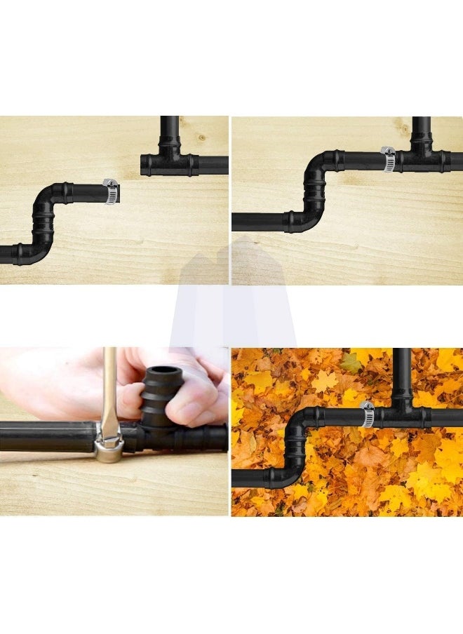 Poaker 4Pcs Gi Hose Clips - Adjustable Worm Drive Pipe Clamps For Securing Hose Connections In Gas Lines, Water Pipes, Industrial Hoses, Oil Pipes, And More (32Mm To 45Mm)  - Image 5