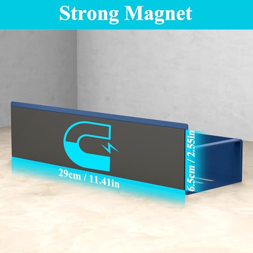 HuggieGems 4 Pack Magnetic Spice Storage Rack Organizer for Refrigerator and Oven, Royal Blue Fridge Organizers and Storage - Image 3