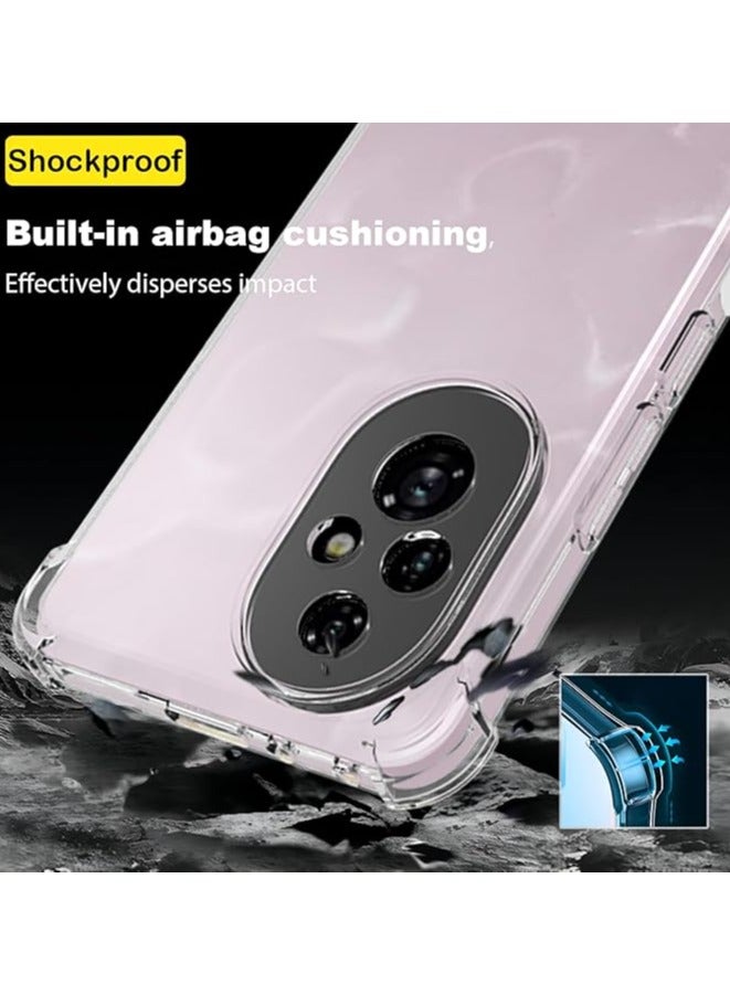 Case For Honor 200 transparent TPU four-corner airbag protective cover transparent soft silicone - Image 2